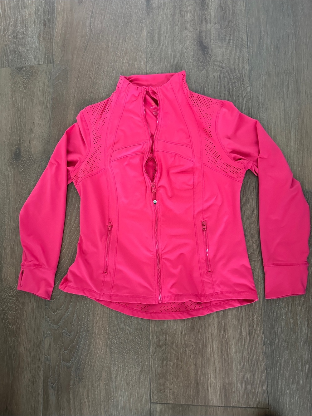 Tangerine Vibrant Pink Utility Jacket with Zip Pockets